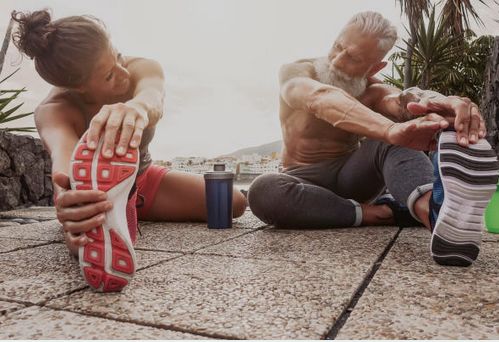 Older Couple With Muscles